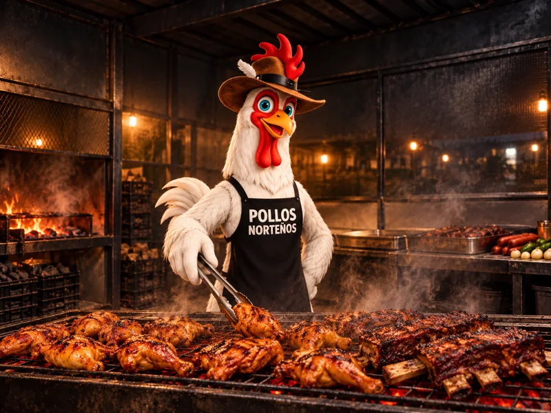 Parrillada de Pollos Norteños con pollo y carnes al carbón
